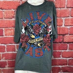Affliction Women’s Short Sleeve Graphic T-Shirt -Size: XXL -NWOT